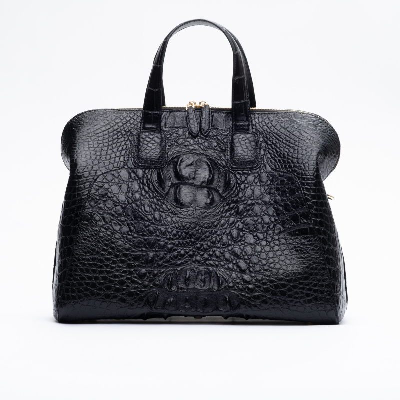 Женская сумка из кожи крокодила формата А4