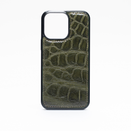 Чехол из кожи крокодила для IPhone 13 pro