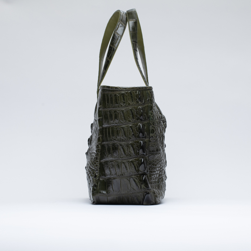 Шоппер сумка из кожи крокодила