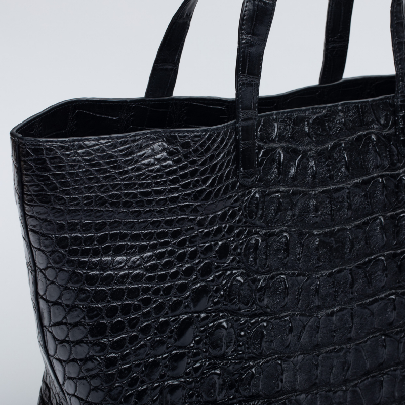 Шоппер сумка из крокодиловой кожи 