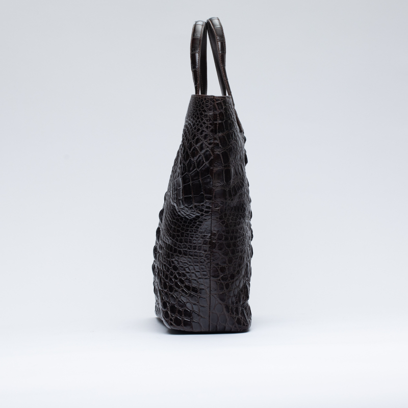 Шоппер сумка из крокодиловой кожи 