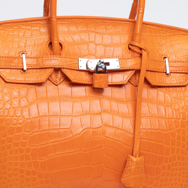 Сумка в стиле Birkin 35 из крокодиловой кожи