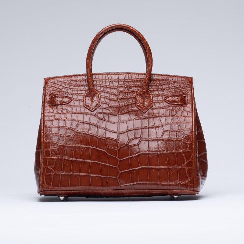 Сумка в стиле Birkin 30 из крокодиловой кожи