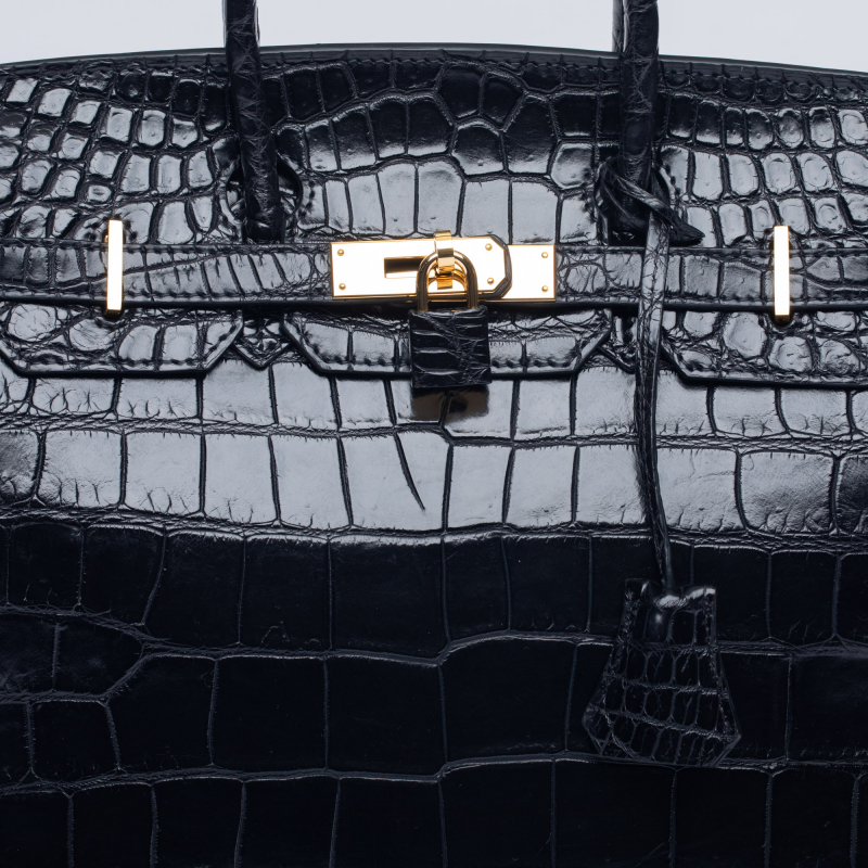 Сумка в стиле Birkin 30 из крокодиловой кожи