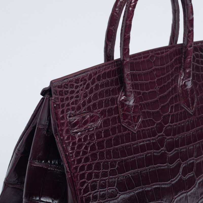 Сумка в стиле Birkin 30 из крокодиловой кожи