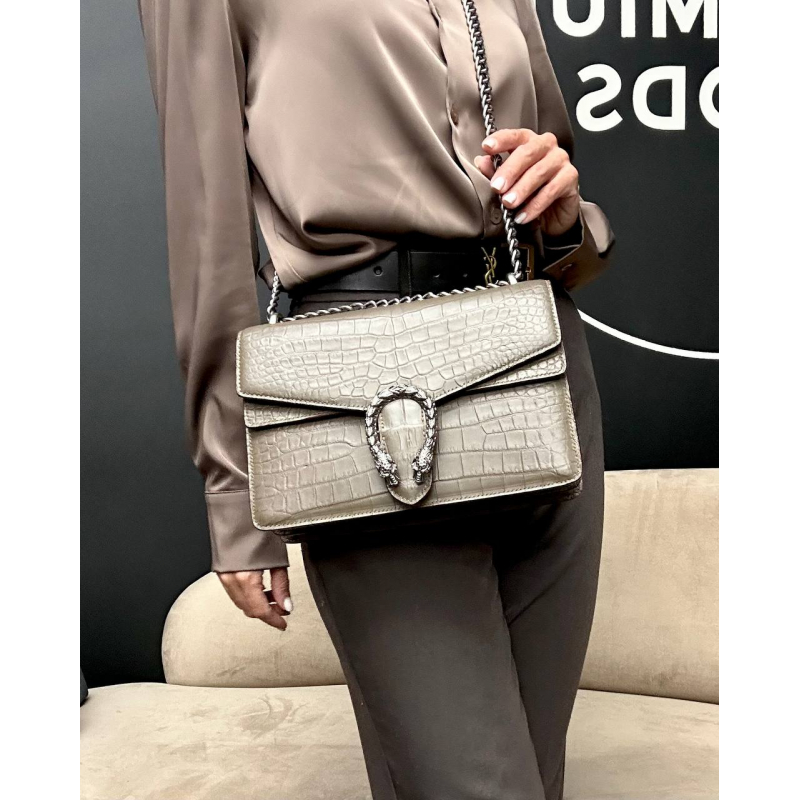 Сумка из крокодиловой кожи в стиле Gucci 