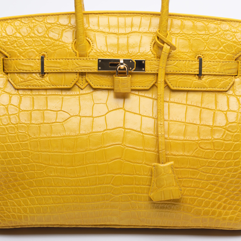 Сумка в стиле Birkin 35 из крокодиловой кожи
