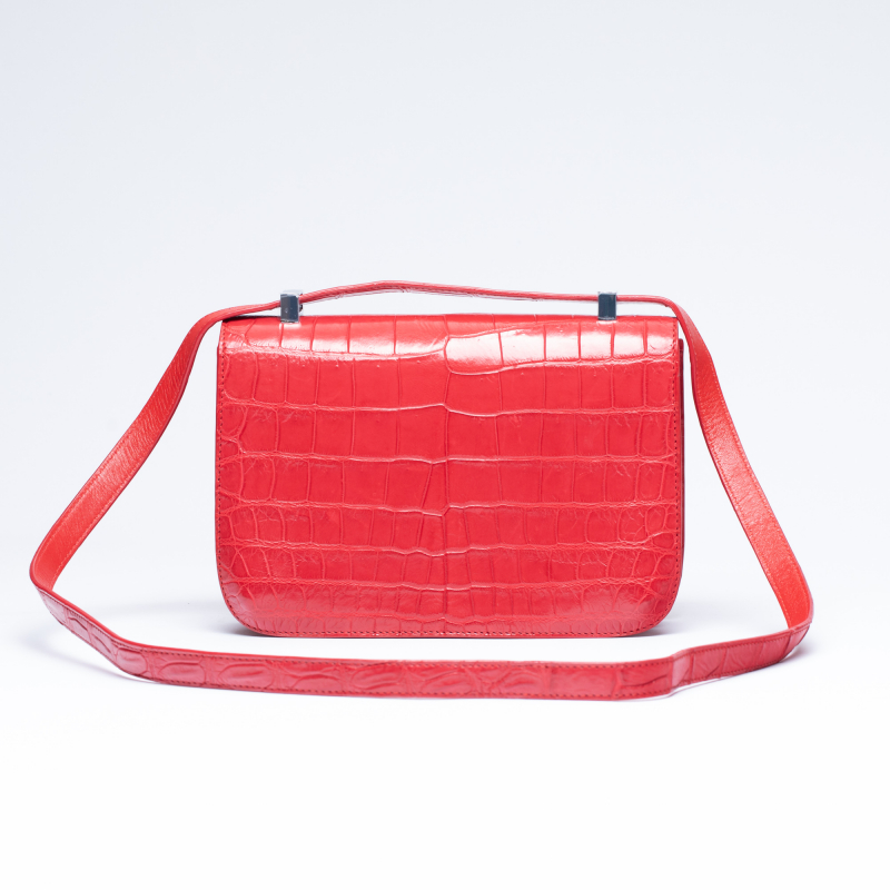 Сумка в стиле Herm&egrave;s Constance из крокодиловой кожи 