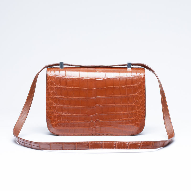 Сумка в стиле Hermès Constance из крокодиловой кожи 