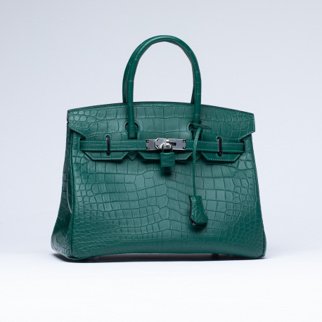 Сумка в стиле Hermès Birkin 30 из кожи крокодила