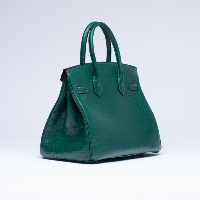 Сумка в стиле Hermès Birkin 30 из кожи крокодила