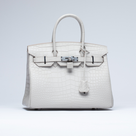 Сумка в стиле Hermès Birkin 30 из кожи крокодила