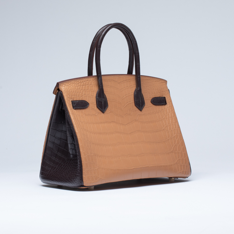 Сумка в стиле Hermès Birkin 30 из крокодиловой кожи