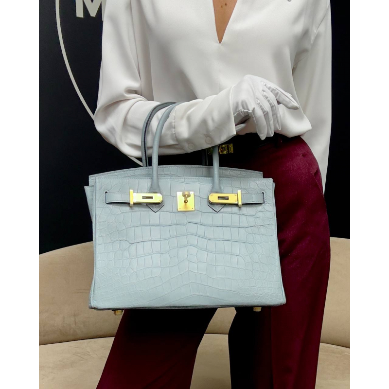 Сумка в стиле Hermès Birkin 30 из крокодиловой кожи