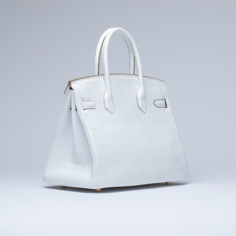 Сумка в стиле Hermès Birkin 30 из кожи крокодила