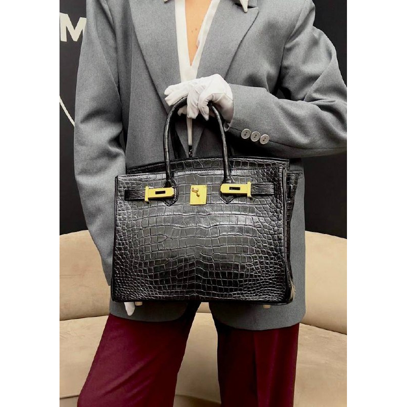 Сумка в стиле Hermès Birkin 30 из крокодиловой кожи