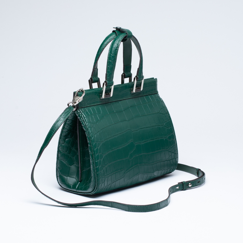 Сумка из кожи крокодила в стиле Gucci