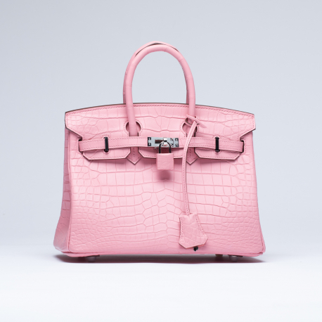 Сумка в стиле Hermès Birkin 25 из кожи крокодила