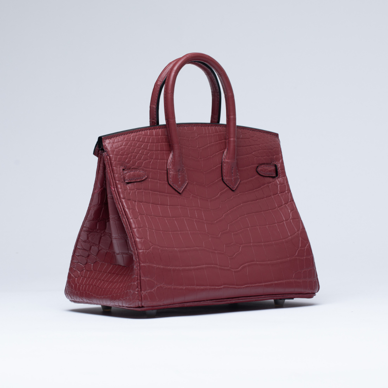 Сумка в стиле Hermès Birkin 25 из кожи крокодила