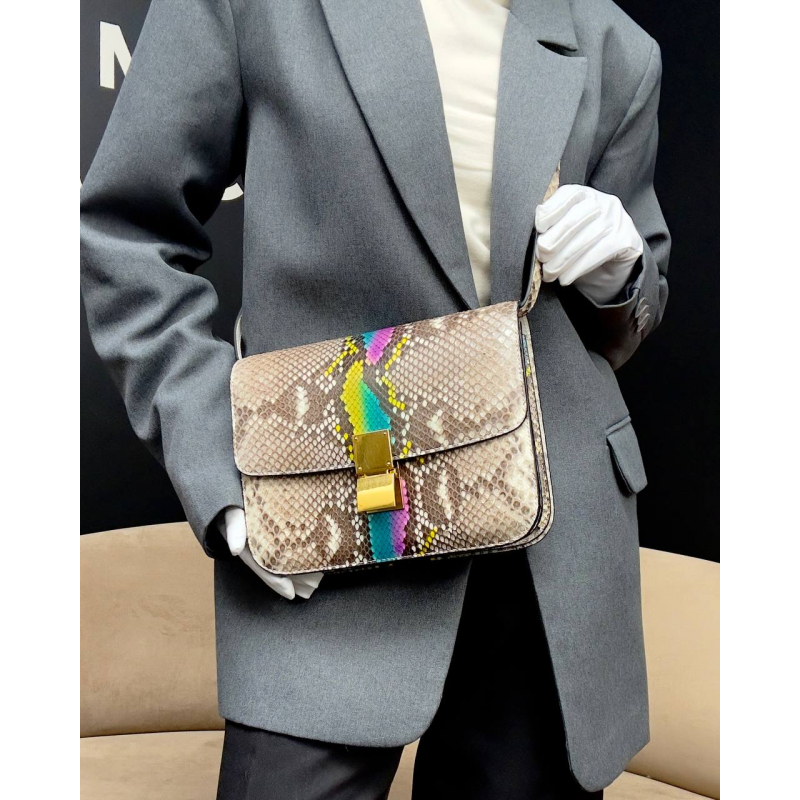 Сумка из кожи питона в стиле Celine Classic