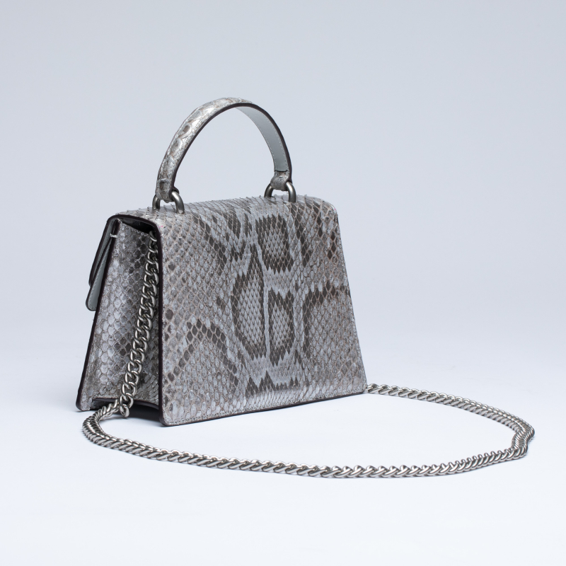 Сумка из кожи питона в стиле Gucci