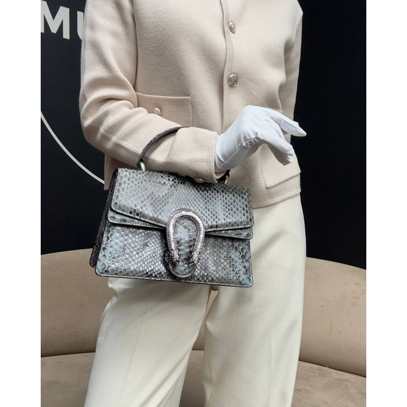 Сумка из кожи питона в стиле Gucci
