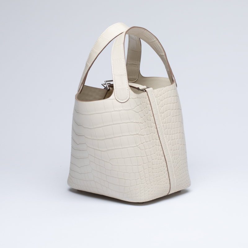 Сумка в стиле Hermès Picotin из кожи аллигатора