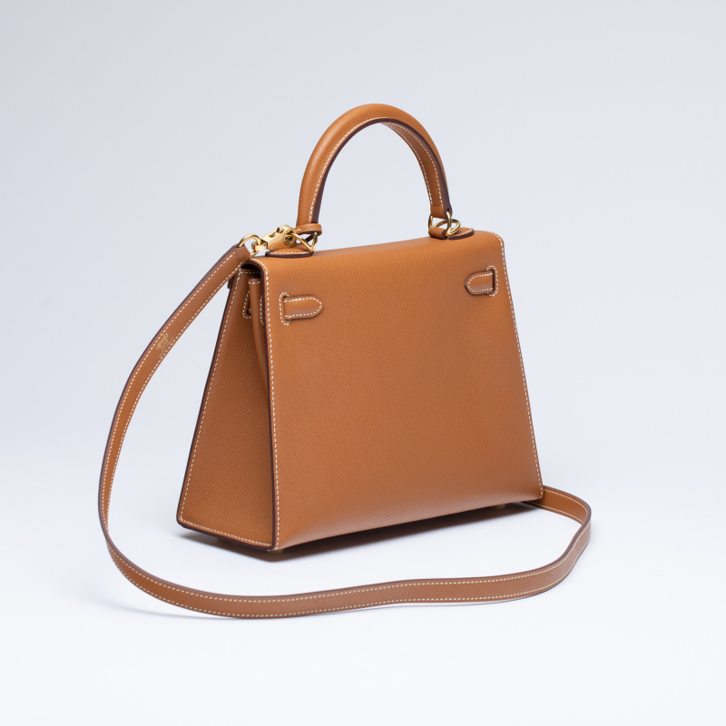 Сумка в стиле Hermès Kelly 25 из кожи Epsom