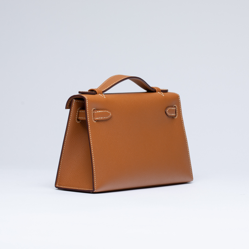 Сумка в стиле Hermès Kelly Pochette из кожи Epsom