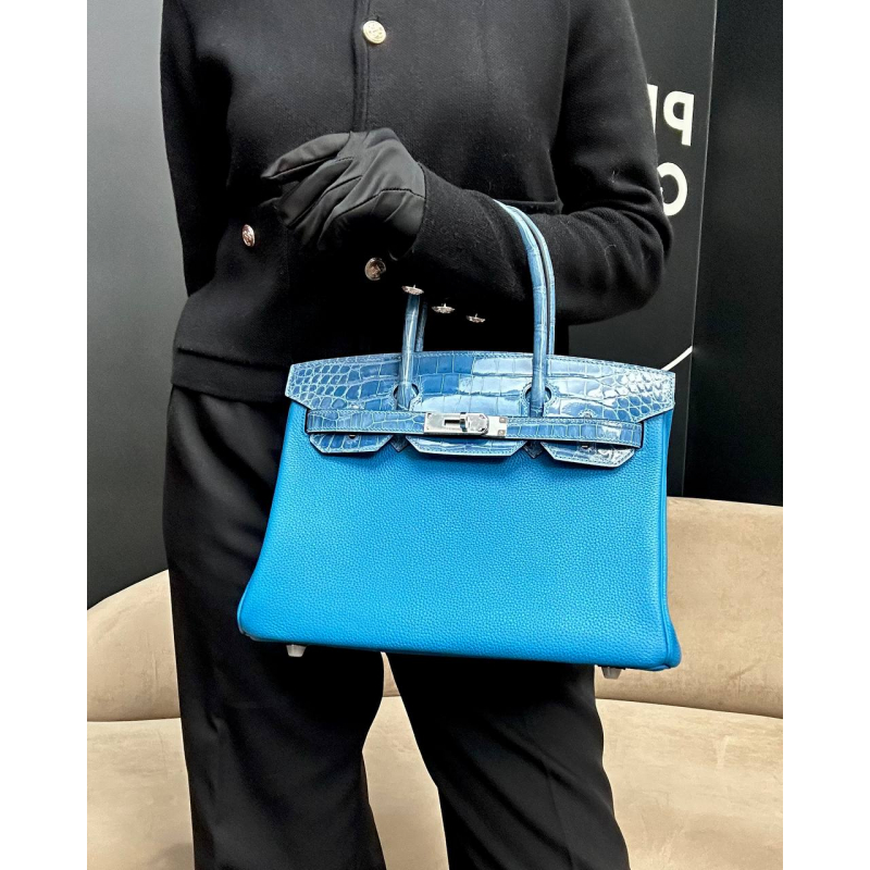 Сумка в стиле Hermès Birkin 30 из кожи Togo